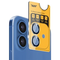 Buff Apple Uyumlu iPhone 16 Plus Metal Kamera Lens Koruyucu Blue Buff Apple Uyumlu iPhone 16 Plus Metal Kamera Lens Koruyucu Blue