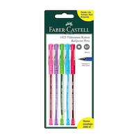 Faber Castell 1425 Renkli Tükenmez 5 'li Kalem Faber Castell 1425 Renkli Tükenmez 5 'li Kalem