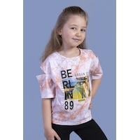 Toontoy Kids Toontoy Kız Çocuk Batik Desenli Dijital Baskılı Tişört Kahverengi Toontoy Kids Toontoy Kız Çocuk Batik Desenli Dijital Baskılı Tişört Kahverengi