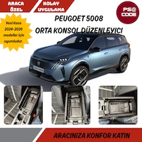 Yeni Kasa Peugeot 5008 2024 Ve Üzeri Orta Konsol Kolçak Saklama Kutusu, Kolçak Düzenleyici Yeni Kasa Peugeot 5008 2024 Ve Üzeri Orta Konsol Kolçak Saklama Kutusu, Kolçak Düzenleyici