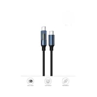 Torima U22 Type-c To Type-c 60 W Led Ekranlı Dayanıklı Örgü Hızlı Şarj Kablosu Siyah Torima U22 Type-c To Type-c 60 W Led Ekranlı Dayanıklı Örgü Hızlı Şarj Kablosu Siyah