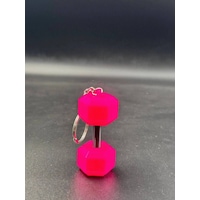 Mini Dambıl 45lb Anahtarlık - Pembe Siyah Pembe - Siyah Mini Dambıl 45lb Anahtarlık - Pembe Siyah Pembe - Siyah