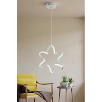 Lzy Avize Store Yıldız Beyaz Tekli Sarkıt Led Beyaz Işık Ultra Ledli Salon Mutfak Oda Hol Ledli Lzy Avize Store Yıldız Beyaz Tekli Sarkıt Led Beyaz Işık Ultra Ledli Salon Mutfak Oda Hol Ledli