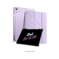 Apple Uyumlu iPad Air 13 İnç 2025 M3 Çip Kalem Bölmeli Standlı Akıllı Fuchsia Trifolding Tablet Kılıfı Kapaklı Kılıf Apple Uyumlu iPad Air 13 İnç 2025 M3 Çip Kalem Bölmeli Standlı Akıllı Fuchsia Trifolding Tablet Kılıfı Kapaklı Kılıf