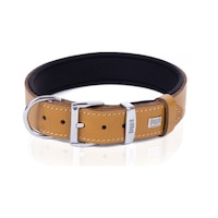 Doggie Konforlu Deri El Yapımı Nazar Boncuklu Köpek Boyun Tasması 3.5 x 47-55 CM Camel Kahverengi Doggie Konforlu Deri El Yapımı Nazar Boncuklu Köpek Boyun Tasması 3.5 x 47-55 CM Camel Kahverengi