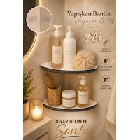 Porsima 0447 2'li İstiridye Banyo Köşe Rafı - Paslanmaz Yapışkanlı Duş Rafı Banyo Düzenleyici Organi Çok renkli Porsima 0447 2'li İstiridye Banyo Köşe Rafı - Paslanmaz Yapışkanlı Duş Rafı Banyo Düzenleyici Organi Çok renkli