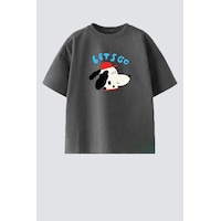 Monila Erkek Çocuk Pamuklu Bisiklet Yaka Baskılı T-shirt Antrasit Monila Erkek Çocuk Pamuklu Bisiklet Yaka Baskılı T-shirt Antrasit