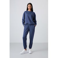 Tommy Life Petrol Basic Pamuklu O Yaka Oversize Lastik Paça Kadın Eşofman Takım - 95287 Petrol Tommy Life Petrol Basic Pamuklu O Yaka Oversize Lastik Paça Kadın Eşofman Takım - 95287 Petrol