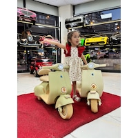 Poyraz Akülü 2-5 Yaş Vespa Akülü Motor 12v Yeşil Poyraz Akülü 2-5 Yaş Vespa Akülü Motor 12v Yeşil