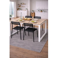 5'li Mutfak Masa Takımı, 4 Sandalye Ve 1 Masa, Yemek Odası, Bahçe Takımı, 4 Kişilik, Metal Ayaklı Masa: Merkür/beyaz - Sandalye: Siyah 5'li Mutfak Masa Takımı, 4 Sandalye Ve 1 Masa, Yemek Odası, Bahçe Takımı, 4 Kişilik, Metal Ayaklı Masa: Merkür/beyaz - Sandalye: Siyah