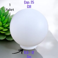 25'lik Karpuz Lamba, Birinci Kalite Pvc Glop, Bahçe Aplikleri Yedek Parçası, 25 Cm Çapında Pvc Küre Beyaz 25'lik Karpuz Lamba, Birinci Kalite Pvc Glop, Bahçe Aplikleri Yedek Parçası, 25 Cm Çapında Pvc Küre Beyaz