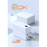 Powerway 120.000 Mah Pd 22.5w Hızlı Şarj Dahili Kablolu Gerçek 120.000 Mah Siyah Trafo Powerbank Powerway 120.000 Mah Pd 22.5w Hızlı Şarj Dahili Kablolu Gerçek 120.000 Mah Siyah Trafo Powerbank