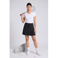 Tommylıfe Siyah Yüksek Bel Kadın Tenis Etek - 94690 Tommylıfe Siyah Yüksek Bel Kadın Tenis Etek - 94690