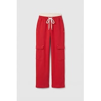 TOMMYLIFE Fiesta Çift Kemerli Kargo Cepli Palazzo Kız Çocuk Eşofman Alt - 75198 Kırmızı TOMMYLIFE Fiesta Çift Kemerli Kargo Cepli Palazzo Kız Çocuk Eşofman Alt - 75198 Kırmızı