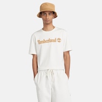 Timberland Tımberland Linear Logo Short Sleeve Tee Tb0a5upqcm91-vıntage Whıte Beyaz Timberland Tımberland Linear Logo Short Sleeve Tee Tb0a5upqcm91-vıntage Whıte Beyaz