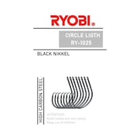 Ryobi 1025 Circle Light Black Nikel Olta İğnesi No:1/0 7 Adet Ryobi 1025 Circle Light Black Nikel Olta İğnesi No:1/0 7 Adet