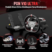 Pxn V10 Ultra Direct Drive Yarış Direksiyon Seti - 3.2nm Servo Motor - Pc, Ps4, Xbox Uyumlu Pxn V10 Ultra Direct Drive Yarış Direksiyon Seti - 3.2nm Servo Motor - Pc, Ps4, Xbox Uyumlu