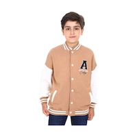 Toontoy Kids Toontoy Erkek Çocuk Kolej Yaka Çıtçıt Kapama Cepli Düşük Omuz Nakış Baskılı Renk Bloklu Örme Hırka - 2 İplik Şardonlu Kahverengi Toontoy Kids Toontoy Erkek Çocuk Kolej Yaka Çıtçıt Kapama Cepli Düşük Omuz Nakış Baskılı Renk Bloklu Örme Hırka - 2 İplik Şardonlu Kahverengi