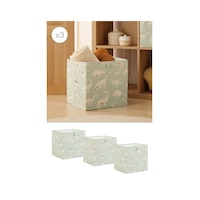 Ocean Home Textile 3'lü Çocuk Odası Dinozor Kutu Set 33 X 30 X 33 Cm Mint Ocean Home Textile 3'lü Çocuk Odası Dinozor Kutu Set 33 X 30 X 33 Cm Mint