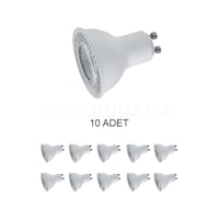 Ct-4215 Led Ampul Gu10 Duy Günışığı Sarı 8w - 10 Lu Paket Ct-4215 Led Ampul Gu10 Duy Günışığı Sarı 8w - 10 Lu Paket