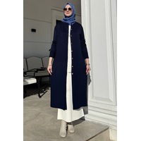 Rabia Şamlı Manolya Lacivert Triko Hırka Normal Rabia Şamlı Manolya Lacivert Triko Hırka Normal