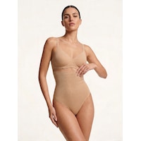 Kadın Yüksek Bel String Korse Dikişsiz Toparlayıcı Kaymayı Önleyen Shapewear Ten Kadın Yüksek Bel String Korse Dikişsiz Toparlayıcı Kaymayı Önleyen Shapewear Ten