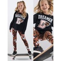 Denokids Kız Çocuk Kışlık Leopar Desenli Pamuklu Siyah Uzun Kollu Crop T-Shirt Tayt Takımı 5-10 Yaş Denokids Kız Çocuk Kışlık Leopar Desenli Pamuklu Siyah Uzun Kollu Crop T-Shirt Tayt Takımı 5-10 Yaş