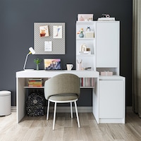 Nora Raflı Çalışma Masası , Çalışma Ofis Masası Sağ Dolaplı, Bilgisayar Masası Beyaz Nora Raflı Çalışma Masası , Çalışma Ofis Masası Sağ Dolaplı, Bilgisayar Masası Beyaz