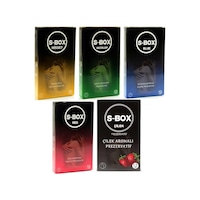 SB06 S-Box Kondom Prezervatif Seti 12 li 5 Paket (60 Adet) SB06 S-Box Kondom Prezervatif Seti 12 li 5 Paket (60 Adet)