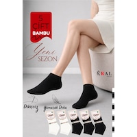 Kral Socks Kadın Bambu Patik 5 Adet Dikişsiz Görünmez Parfümlü Kısa Çorap Asorti Kral Socks Kadın Bambu Patik 5 Adet Dikişsiz Görünmez Parfümlü Kısa Çorap Asorti