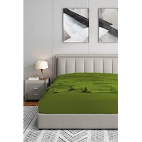 Soley Jersey %100 Pamuk Tek Kişilik 100 X 200 Lastikli Çarşaf Yeşil Soley Jersey %100 Pamuk Tek Kişilik 100 X 200 Lastikli Çarşaf Yeşil
