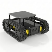 Arduino Uyumlu 4wd Black Mamba Robot Platformu - Palet Tekerlekli Tank Şasesi - Arazi Robot Kiti Arduino Uyumlu 4wd Black Mamba Robot Platformu - Palet Tekerlekli Tank Şasesi - Arazi Robot Kiti