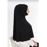 Moda Mevsimi Pratik Sandy Hazır Eşarp Namaz Örtüsü Siyah Moda Mevsimi Pratik Sandy Hazır Eşarp Namaz Örtüsü Siyah