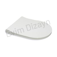Aqua Bagno Thin Yavaş Kapanan Klozet Kapağı - Duroplast Aqua Bagno Thin Yavaş Kapanan Klozet Kapağı - Duroplast