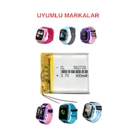 Smart Blade Akıllı Çocuk Saat Bataryası - Pil 3.7V 400 Mah Smart Blade Akıllı Çocuk Saat Bataryası - Pil 3.7V 400 Mah