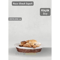 Hasır Ekmek Sepeti Oval Çok Amaçlı Sepet Yılbaşı Sepeti Küçük Boy 20 Cm Ahşap Hasır Ekmek Sepeti Oval Çok Amaçlı Sepet Yılbaşı Sepeti Küçük Boy 20 Cm Ahşap