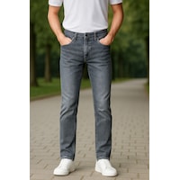Cedy Denim Xcedy Premium Yüksek Kalite Erkek Klasik 5 Cep Yüksek Bel Regularfit Esnek Boru Paça Pantolon Gri Cedy Denim Xcedy Premium Yüksek Kalite Erkek Klasik 5 Cep Yüksek Bel Regularfit Esnek Boru Paça Pantolon Gri