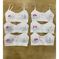 Dondeza 6'lı Paket Askılı Pedli Düz Büstiyer Karışık Renk Beyaz Dondeza 6'lı Paket Askılı Pedli Düz Büstiyer Karışık Renk Beyaz