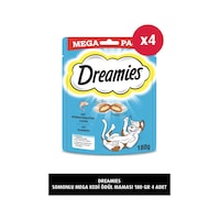 Dreamies Somonlu Mega Paket Yetişkin Kedi Ödül Maması 4 x 180 G Dreamies Somonlu Mega Paket Yetişkin Kedi Ödül Maması 4 x 180 G