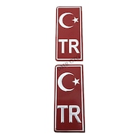 Tr Plaka Stıcker 2'li - Türkiye Plaka Stıcker - Türkiye Plakalık Stickeri - Alüminyum Tr Plaka 2'li Tr Plaka Stıcker 2'li - Türkiye Plaka Stıcker - Türkiye Plakalık Stickeri - Alüminyum Tr Plaka 2'li