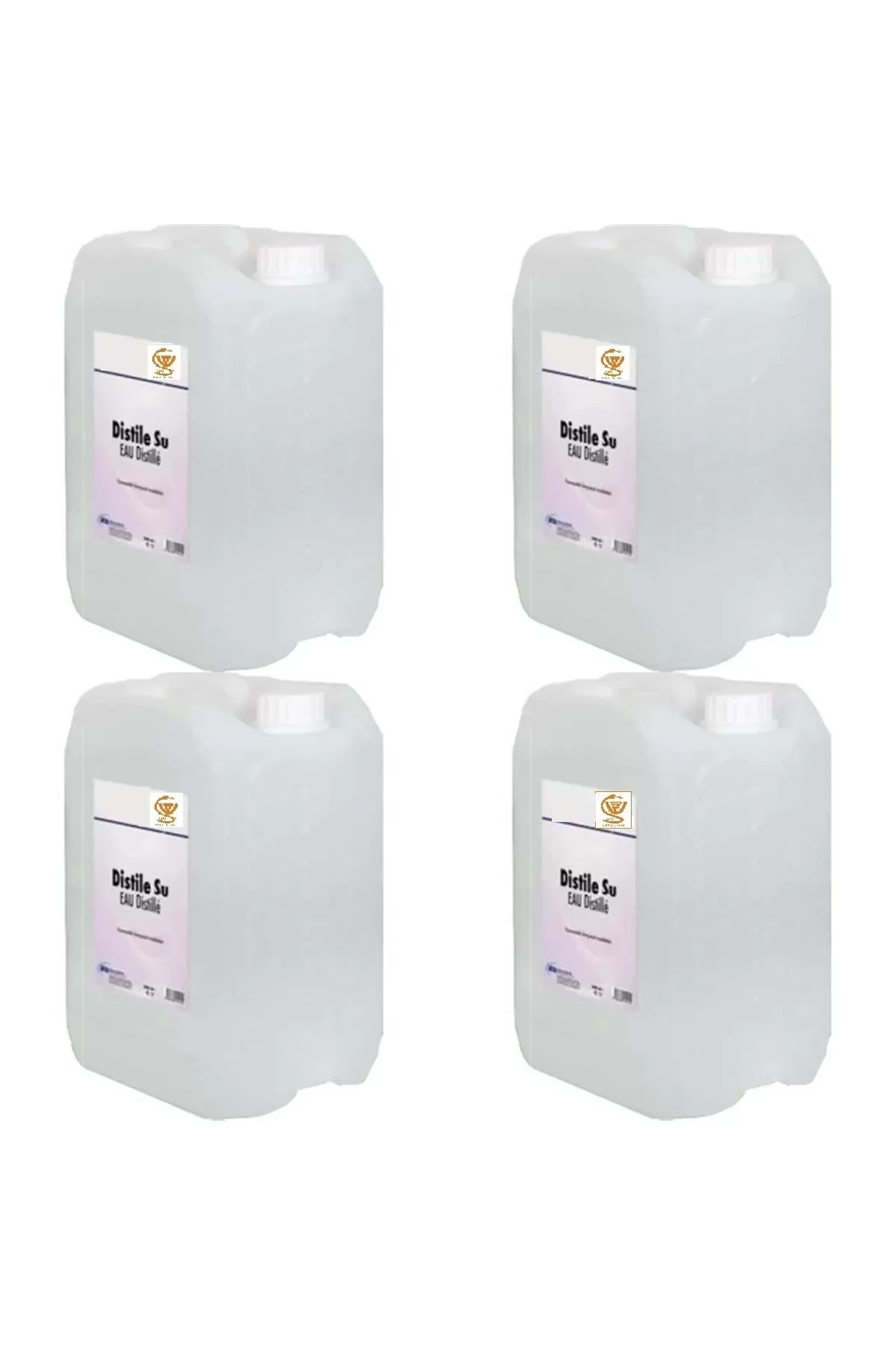 Distile Saf Su Bidon 5 Litre 4 Adet Şeffaf Distile Saf Su Bidon 5 Litre 4 Adet Şeffaf