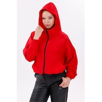 Freemen Kadın Kapüşonlu Su Ve Rüzgar Geçirmez Oversize Yağmurluk - Rüzgarlık Kırmızı Freemen Kadın Kapüşonlu Su Ve Rüzgar Geçirmez Oversize Yağmurluk - Rüzgarlık Kırmızı