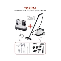Torima CX002B Koltuk Ve Halı Yıkama Makinesi + CB-08C Buharlı Temizleyici Torima CX002B Koltuk Ve Halı Yıkama Makinesi + CB-08C Buharlı Temizleyici