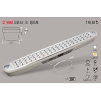 Cata Ct-9960 6W 60 Led Li Işıldak Şarjlı 6 Saat Işık Verir N11.12433 Cata Ct-9960 6W 60 Led Li Işıldak Şarjlı 6 Saat Işık Verir N11.12433