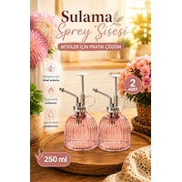 Porsima 15731 2'li Cam Sprey Şişe Seti 250 Ml Pembe Cam Çiçek Bitki Sulama Püskürtücü & Sprey Yağdanlık Porsima 15731 2'li Cam Sprey Şişe Seti 250 Ml Pembe Cam Çiçek Bitki Sulama Püskürtücü & Sprey Yağdanlık