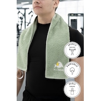 Sporcu Antrenman Havlusu Gym Fitness Plates Boks Tenis Spor Havlu Yeşil Sporcu Antrenman Havlusu Gym Fitness Plates Boks Tenis Spor Havlu Yeşil