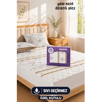 Veluna Desenli Sıvı Geçirmez Kapitone Fitted Alez Ve Yastık Kılıfı Seti Özel Kutulu Gönderim Bej Veluna Desenli Sıvı Geçirmez Kapitone Fitted Alez Ve Yastık Kılıfı Seti Özel Kutulu Gönderim Bej
