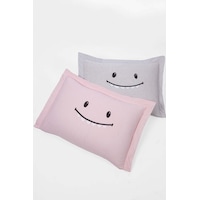 Eponj Home 2li Yastık Kılıfı Oxf. Lububu Pembe Gri Siyah-kahve Eponj Home 2li Yastık Kılıfı Oxf. Lububu Pembe Gri Siyah-kahve