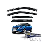 Nissan Qashqai 2023- Sonrası Kromlu Cam Rüzgarlığı Niken 4'lü Nissan Qashqai 2023- Sonrası Kromlu Cam Rüzgarlığı Niken 4'lü