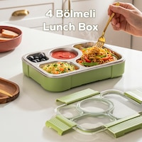 Porsima Bl25239 Isı Yalıtımlı Paslanmaz Çelik Sızdırmaz Silikon Kapak 4 Bölmeli Vakumlu Yemek Termosu Beslenme Kutusu Taşınabilir Lunch Box Sefer Tası Yeşil Porsima Bl25239 Isı Yalıtımlı Paslanmaz Çelik Sızdırmaz Silikon Kapak 4 Bölmeli Vakumlu Yemek Termosu Beslenme Kutusu Taşınabilir Lunch Box Sefer Tası Yeşil
